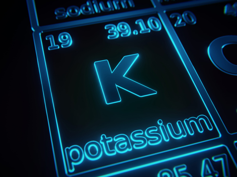 Element Kalium im Periodensystem